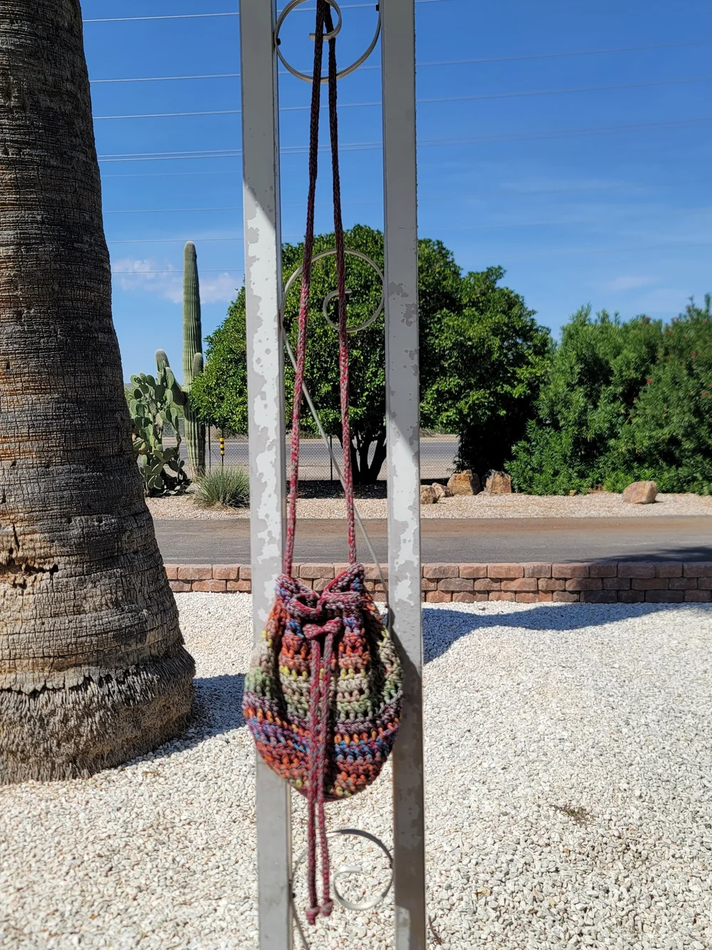 ✨ Mudd Y2K Vintage Boho Crochet Drawstring Bag ✨